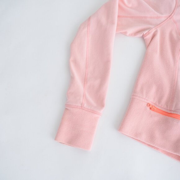 Lululemon Rejuvenate Pink Hoodie Zip Up Mockneck Casual Bleached Coral Sweater 8 - Picture 8 of 12